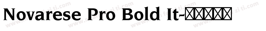 Novarese Pro Bold It字体转换